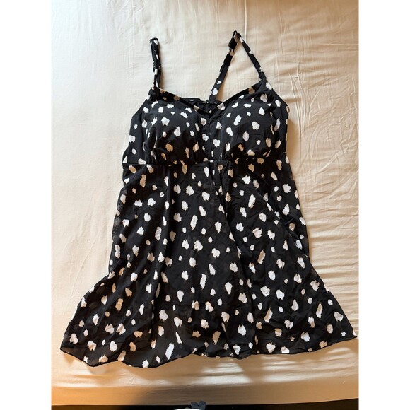 Cacique Other - Swim by Cacique Lane Bryant Flyaway No-Wire Swim Dress Sz 22